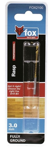 FOX RASP DRILL 3.0 X 60MM HSS 15.55