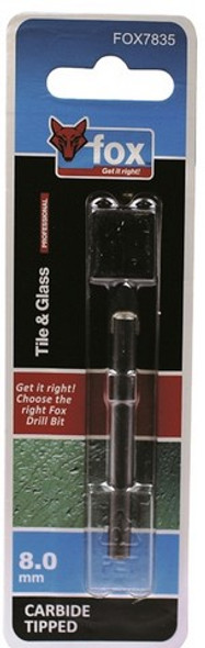 FOX DRILL BIT TILE & GLASS 8.0MM 28.83