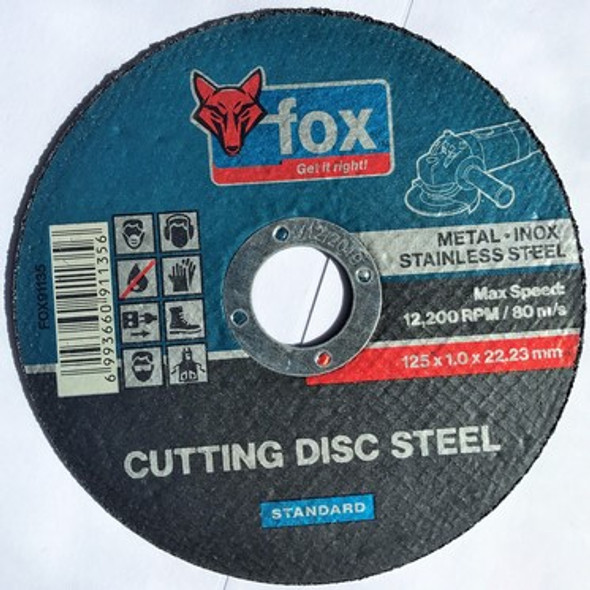 ABR FOX CUT STEEL 125X1.0MM STD 8.31