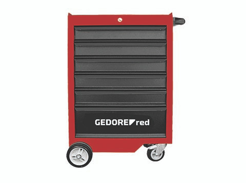 TOOL TROLLEY GED RED 6 DRAWER 218 PCE