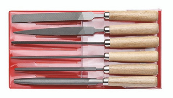 FILE GED RED SET KEY l.177MM 6 PIECE 519.86