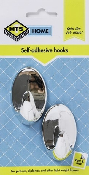 MTS HOME  MED OVAL HOOK SILVER 2PC 21.78