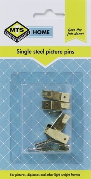 MTS HOME  SINGLE STEEL PICTURE PINS 6PC 14.67