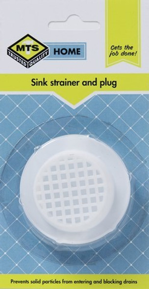 MTS HOME  SINK STRAINER AND PLUG 12.11