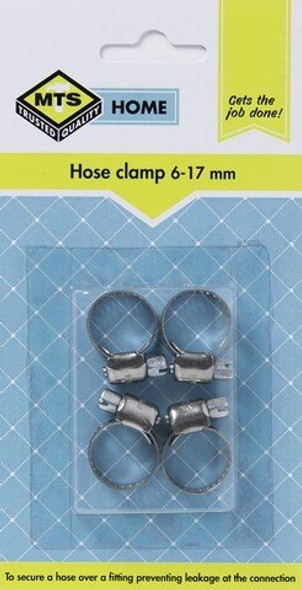 MTS HOME HOSE CLAMP 6-17MM 4PC 15.21