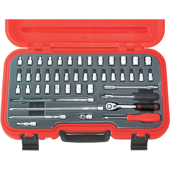 Kennedy 46Pc mm/A/F Socket Set 1/4" Sq Dr