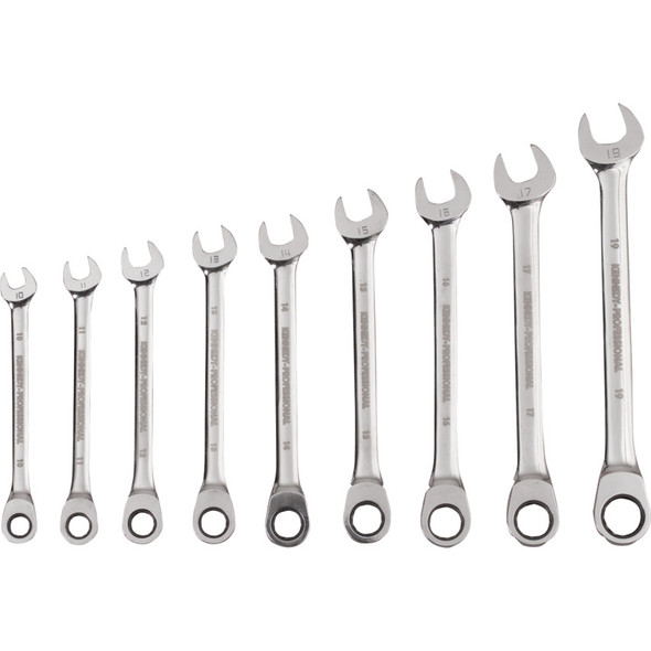 10-19mm RATCHET COMBINATION SPANNER SET 9PC 1090.25