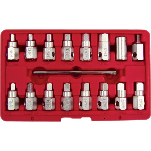 Kennedy Oil Drain Plug Key Set 3/8" Sq. Dr. (17-pce)