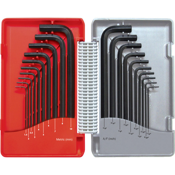 COMBINATION LONG ARM B/PTMM/AF HEX KEY SET 20-PCE 381.99