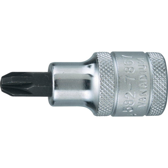 No.4 x 55mm POZI SCREWDRIVER SOCKET BIT 1/2" SQ DR 98.12