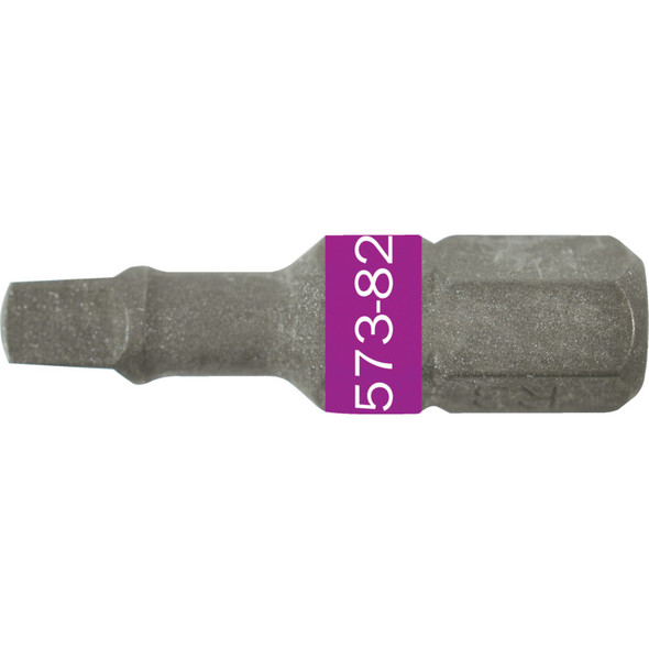 No.2x25mm SQUARE TORSION BIT 1/4" HEX DR 8.76