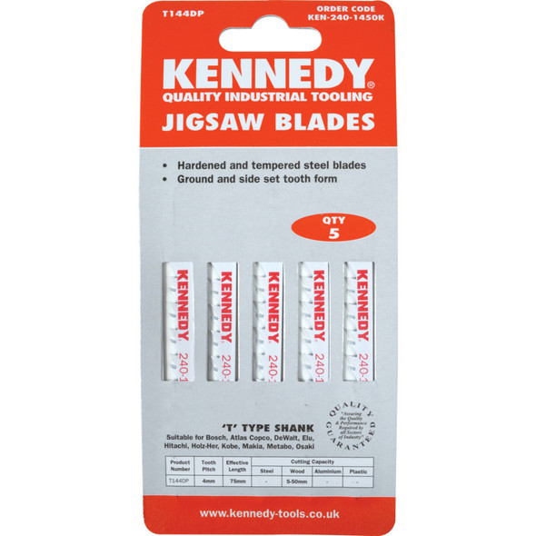 Kennedy Jigsaw Blades (Eqv. To Bosch T144Dp) Pkt-5