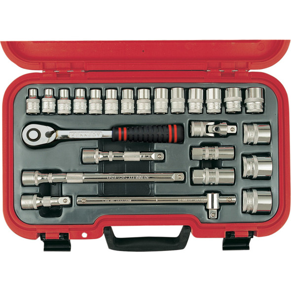 Kennedy Metric Socket Set 25Pc 1/2" Sq Dr