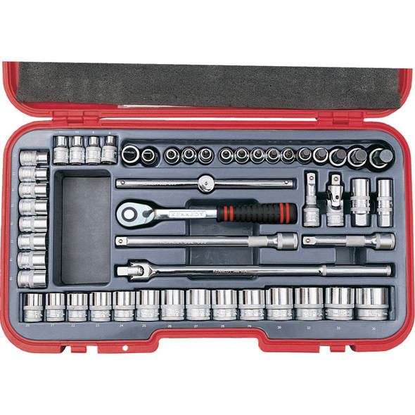 METRIC SOCKET SET 50PC 1/2" SQ DR 4807.16