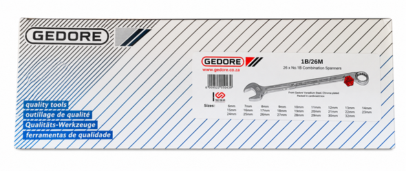 Gedore Combination Spanner  1B Set 1B/26M 6-32