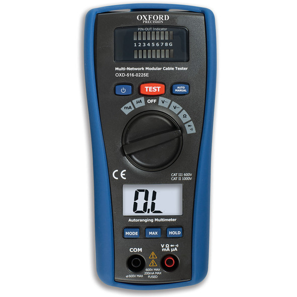 Oxford 2-In-1 Multimeter & Network Maintenance Tester