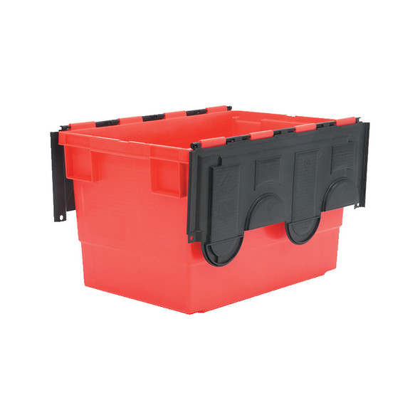 Matlock 68Ltr Hd Euro Nesting Bin Red/Blkc/W Lid