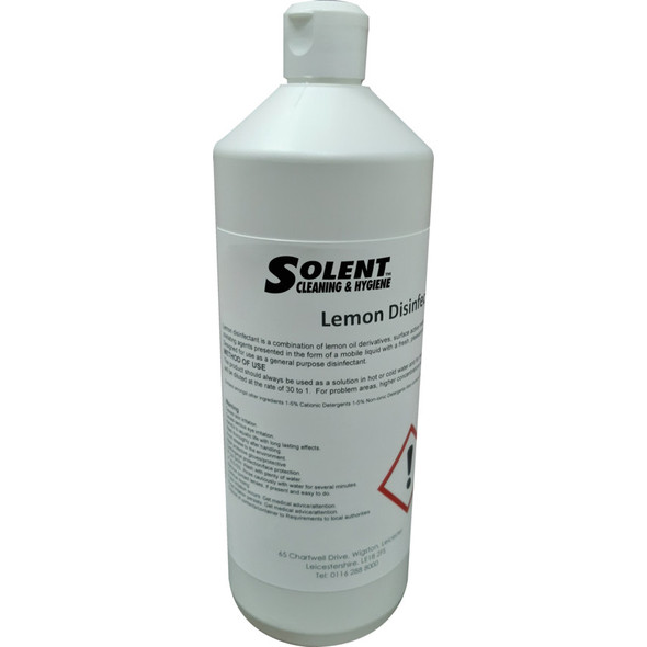 Solent General Purpose Qat 30 Lemondisinfectant 1 Litre