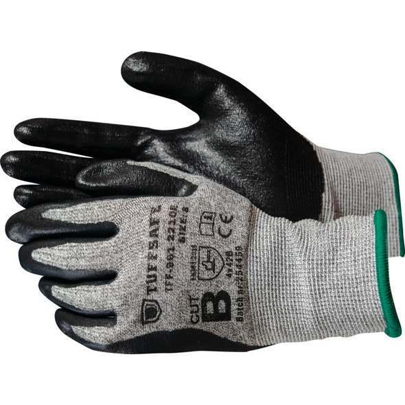 Tuffsafe CUT B 13G FOAM NITRILE PALMCOATEDGLOVE (PACK OF 12)SIZE 10