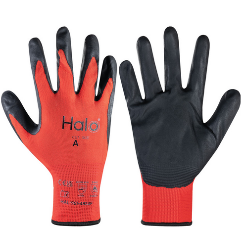 Halo Foam Nitrile Cut A Glove Red Size-7