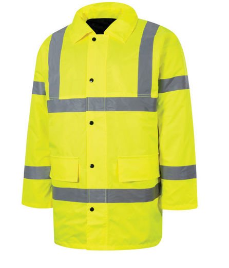 Halo Hi-Vis Waterproof Coat Cl3 (En20471) Yellow (2Xl)