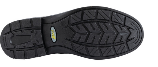 Halo Brogue Shoe Black S3 Src Size-7 - HAL9631827K