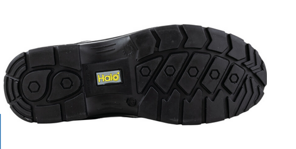 Halo Shoe Black 4 Eyelet Mf S3 Src Size-7