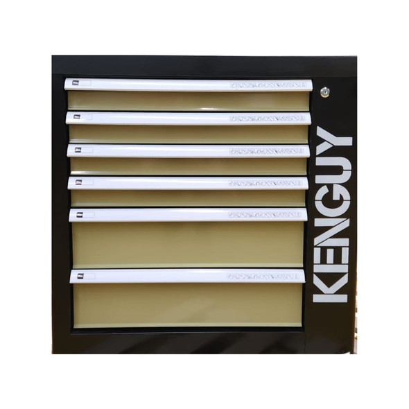 Kenguy Khaki Roller Cabinet 6 Drawer 155 Piece