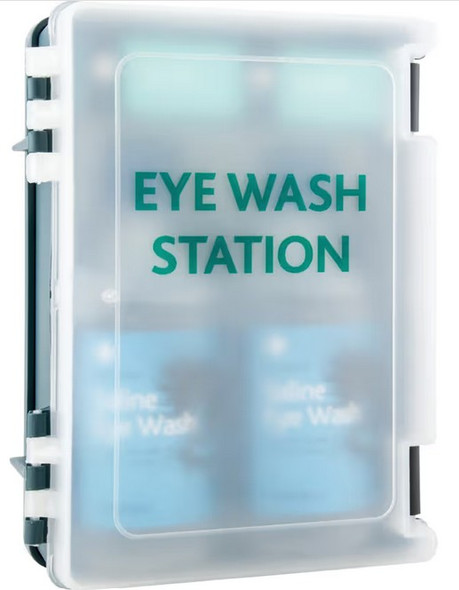 Medikit Eye Wash Cabinet with Eye Pads, Wall Mounted