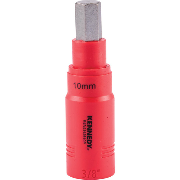 KENNEDY SE 10MM INSULATED  HEXAGONAL SOCKET3/8" SQ/DR - 1000 V