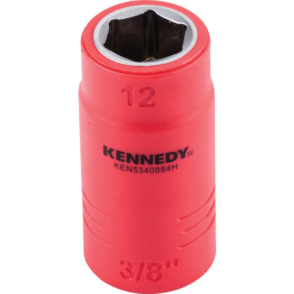 KENNEDY SE 3/8" Insulated Hexagon Sockets-12mm