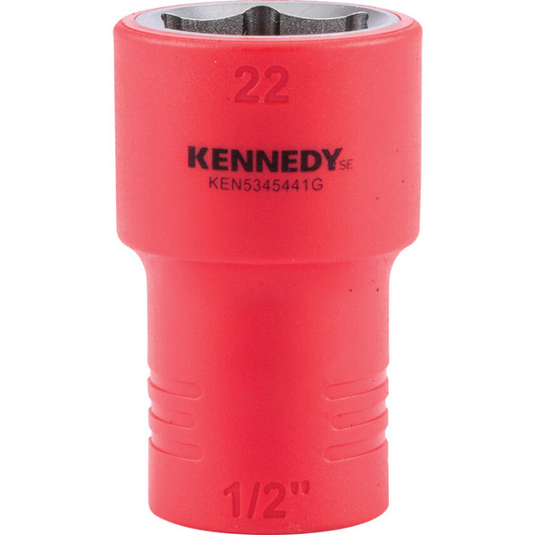 KENNEDY SE 1/2" Insulated Hexagon Sockets-22mm