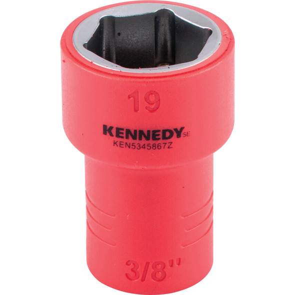 KENNEDY SE 3/8" Insulated Hexagon Sockets-19mm