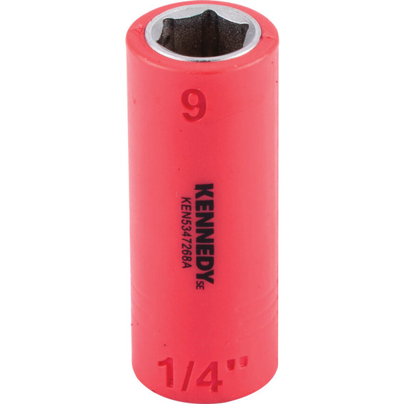 KENNEDY SE 1/4" Insulated Hexagon Sockets-9mm