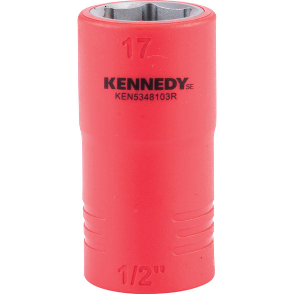 KENNEDY SE 1/2" Insulated Hexagon Sockets-17mm