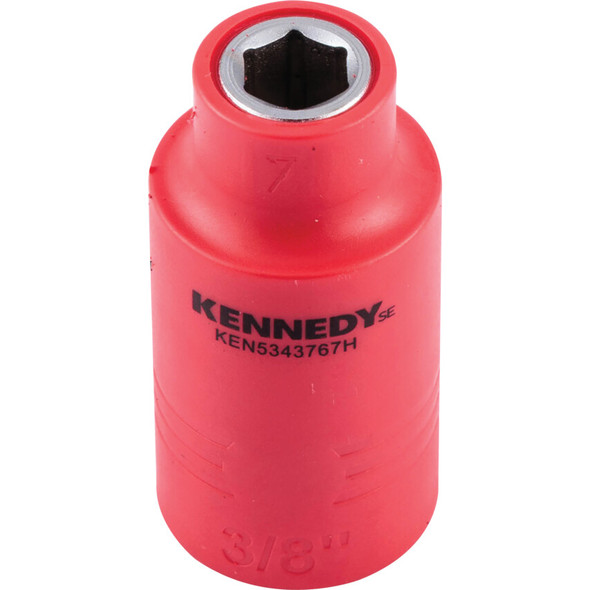KENNEDY SE 3/8" Insulated Hexagon Sockets-7mm