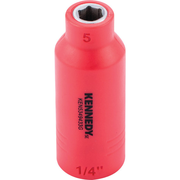 KENNEDY SE 1/4" Insulated Hexagon Sockets-5mm