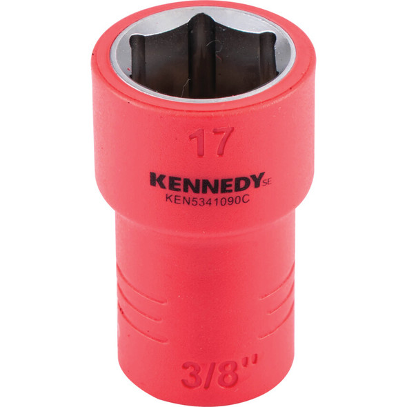 KENNEDY SE 3/8" Insulated Hexagon Sockets-17mm