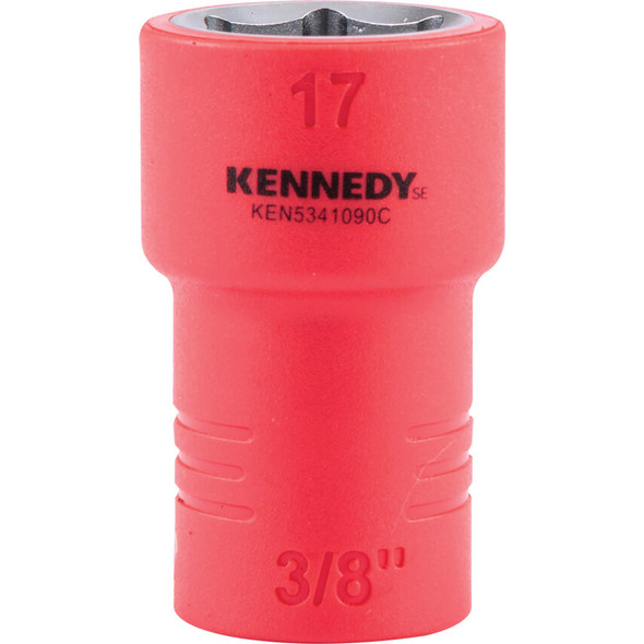 KENNEDY SE 3/8" Insulated Hexagon Sockets-17mm