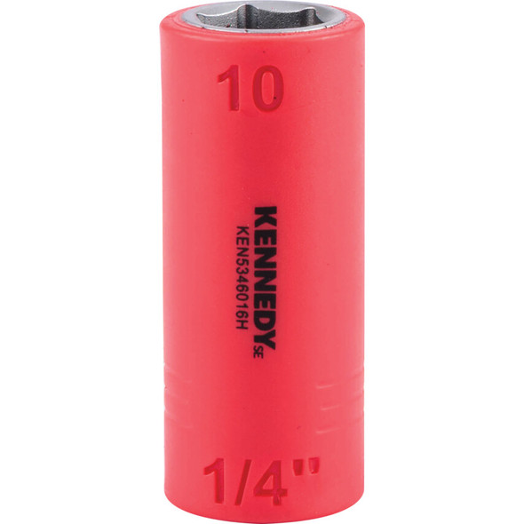 KENNEDY SE 1/4" Insulated Hexagon Sockets-10mm