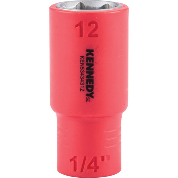 KENNEDY SE 1/4" Insulated Hexagon Sockets-12mm