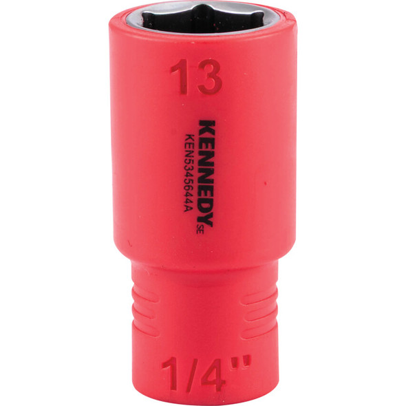 KENNEDY SE 1/4" Insulated Hexagon Sockets-13mm