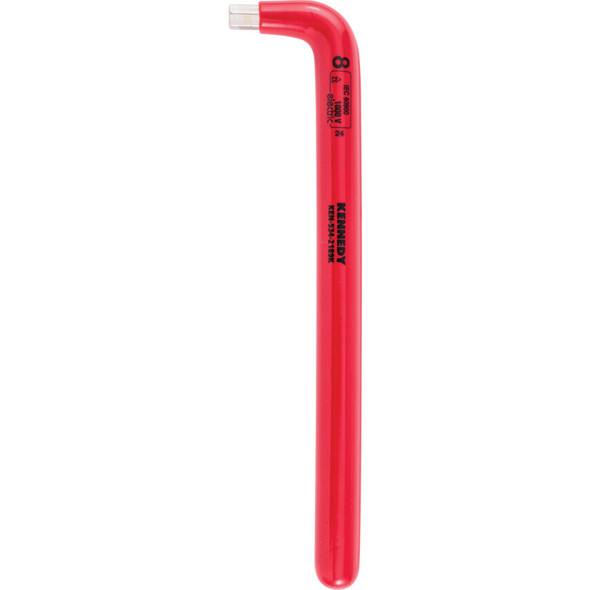 KENNEDY 200 X 8mm INSULATED HEXAGON KEY SAFETY DIP-INSULATION DIN 911L