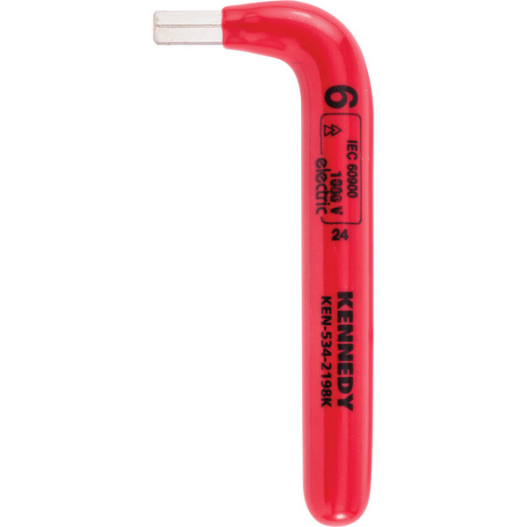 KENNEDY 90 X 6mm INSULATED HEXAGON KEY SAFETY DIP-INSULATION DIN 911