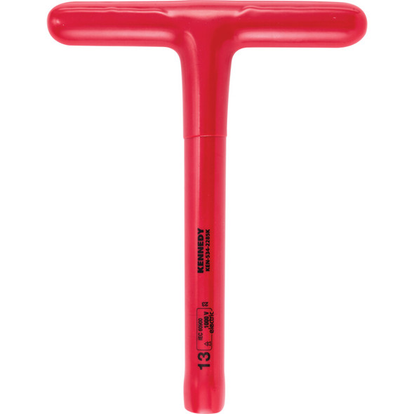 KENNEDY 200 X 13mm INSULATED T-SOCKET WRENCH 1000 V - DIN 7440
