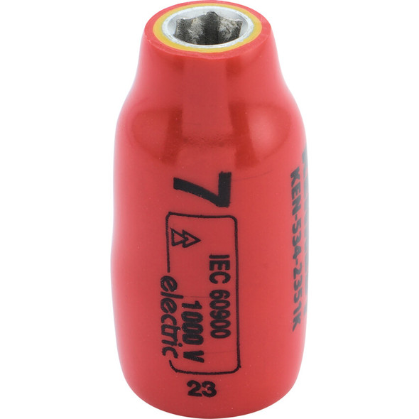 KENNEDY 16mm INSULATED HEXAGON SOCKET3/8" DOUBLE TRIANGLE 1000 V
