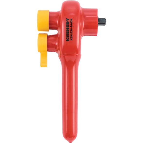 KENNEDY 140mm INSULATED REVERSIBLE RATCHET 1/4"SQ/DR - 1000 V