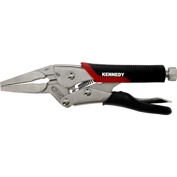 KENNEDY 150mm/6" LONG NOSE BI-MATERIAL LOCKING PLIERS