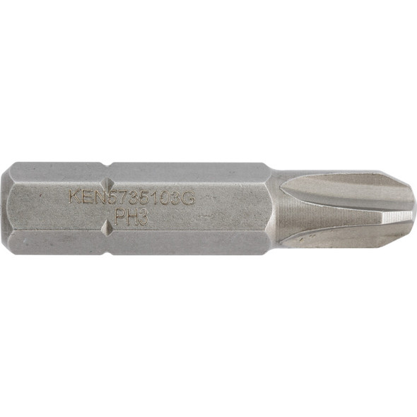 KENNEDY No.3 CROSS/PT SCREWDRIVER BIT5/16" HEX STD