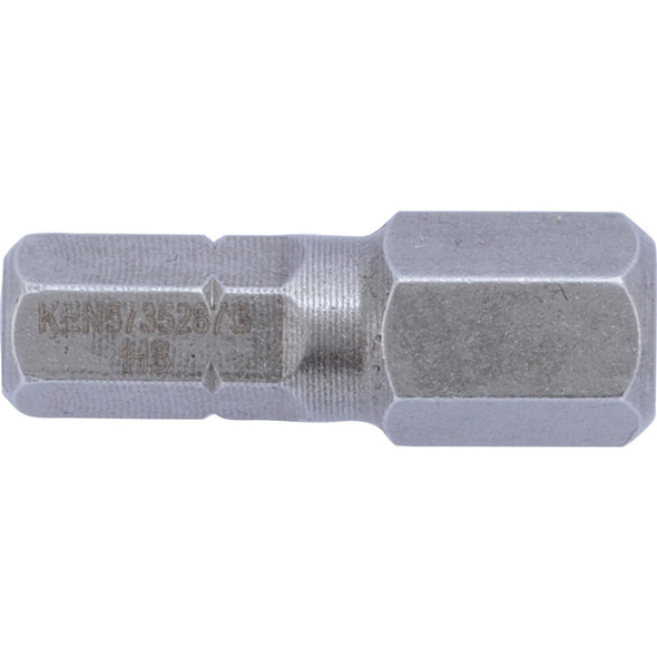 KENNEDY 8.0mm x 25mm SCREWDRIVER BIT 1/4"HEX